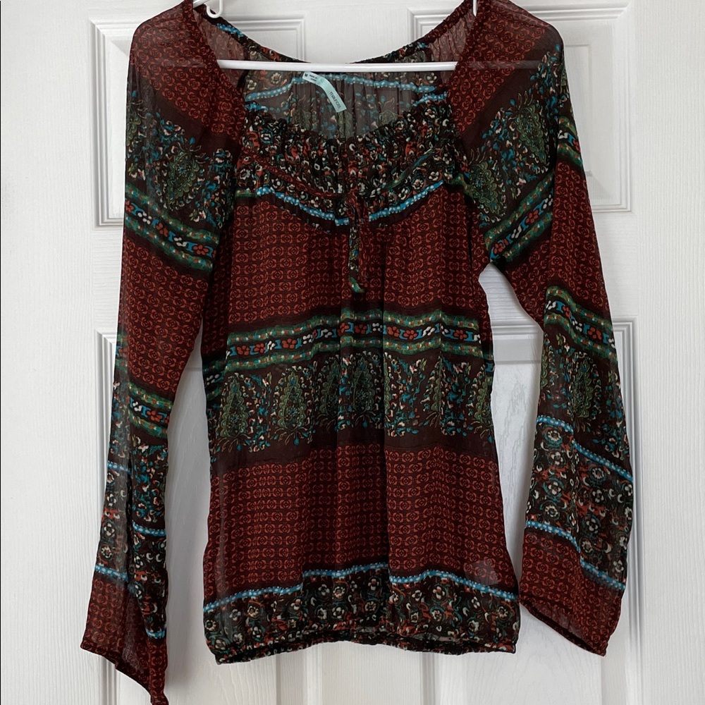 Maurice’s Sheer Fall Blouse Size‎ Medium
